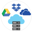 Save Backed up mail to Cloud services like Google Drive, One Drive, Drop Box or FTP