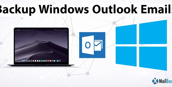 how to backup windows outlook emails