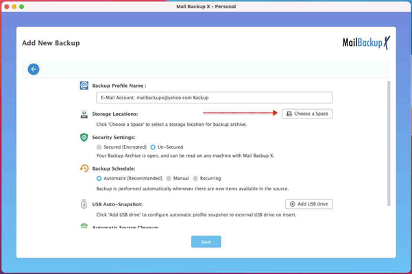 Yahoo backup wizard for Mac