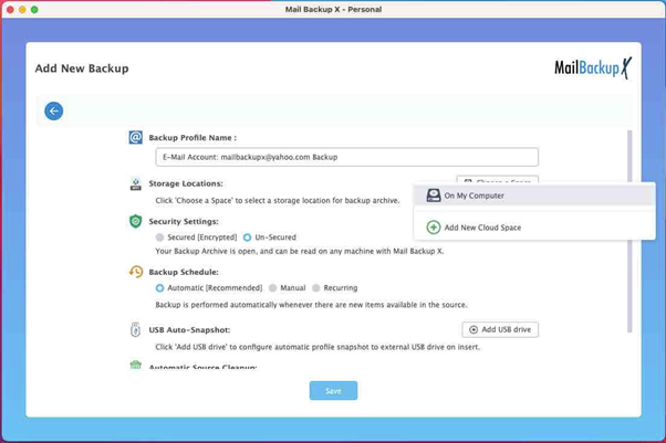 Yahoo backup wizard app