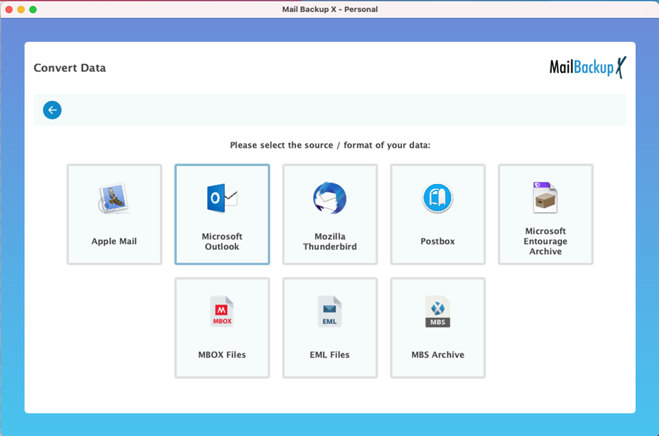 export OLM files to PST format