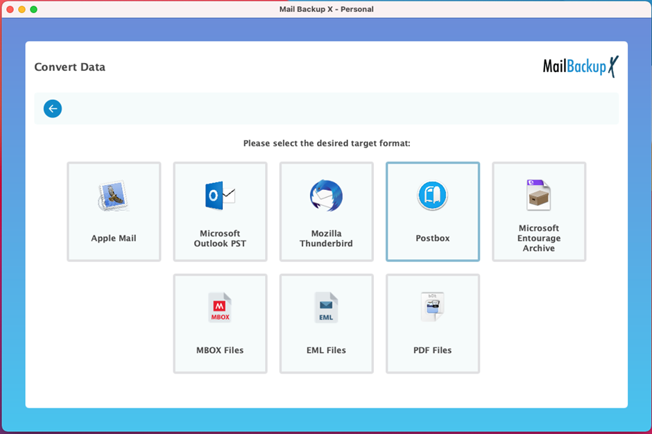 transfer OLM to Postbox