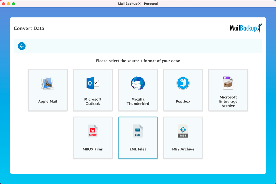 export EML to mbox