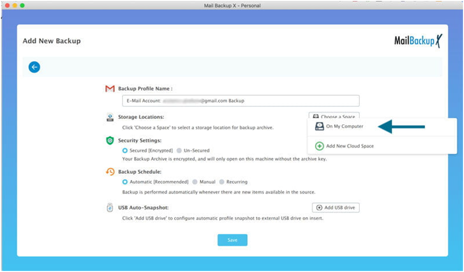 best way to backup Google mail to external drive